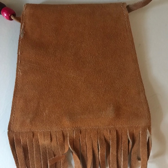 Fringed Suede small purse Made in Alaska - Picture 6 of 6